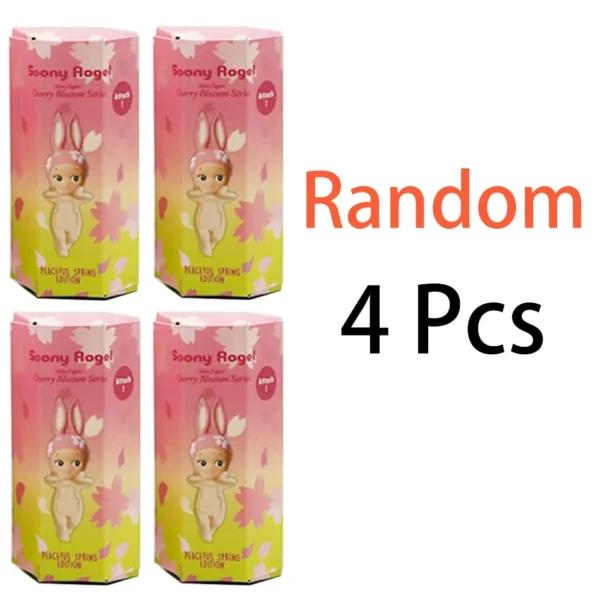 Cberrry blossom series Sonny Angel & Mofusand Blind Box Hippers Mini Figure Shark Cat Action Toy For Fan Children Christmas Gift