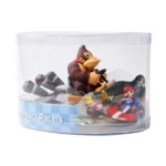 Super Mario Pull Back Car Green Yoshi Donkey Kong Bowser Luigi Toad Princess Peach Action Figure Toys Anime Game Doll Kid Gifts