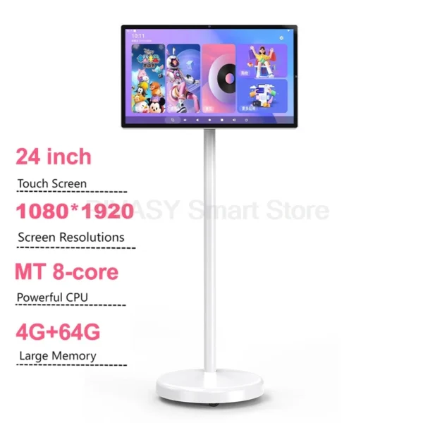 Hot size 24Inch Smart Wireless Display Touch Screen Android Portable Smart Tv Indoor Conference Mobile for Gym Gaming Television