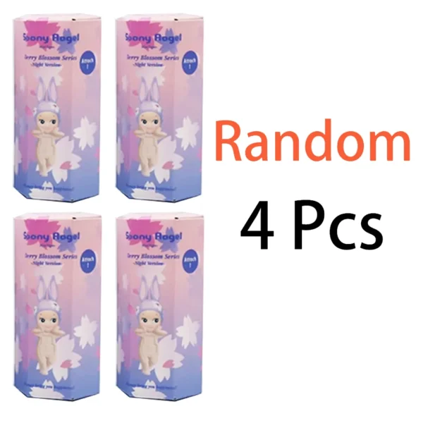 Cberrry blossom series Sonny Angel & Mofusand Blind Box Hippers Mini Figure Shark Cat Action Toy For Fan Children Christmas Gift