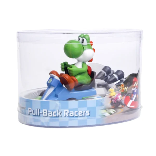 Super Mario Pull Back Car Green Yoshi Donkey Kong Bowser Luigi Toad Princess Peach Action Figure Toys Anime Game Doll Kid Gifts