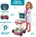 29-piece Children's doctor set, Doctor nurse role play, pretend toy dentist vet Medical mobile car with sound, birthday gift Tha