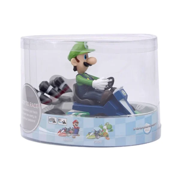 Super Mario Pull Back Car Green Yoshi Donkey Kong Bowser Luigi Toad Princess Peach Action Figure Toys Anime Game Doll Kid Gifts