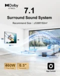 ULTIMEA 7.1 Surround Sound System Sound bar for TV with Dolby Atmos&APP Control, Home Cinema Bluetooth Speaker with Subwoofer