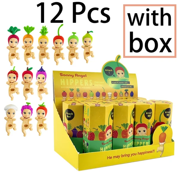 Cberrry blossom series Sonny Angel & Mofusand Blind Box Hippers Mini Figure Shark Cat Action Toy For Fan Children Christmas Gift