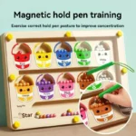 Children's Magnetic Maze Walking Ball Baby Concentration Training, Writing Logic Thinking 3-4 Year Old Early Education Puzzle To