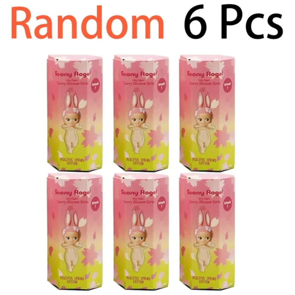 Cberrry blossom series Sonny Angel & Mofusand Blind Box Hippers Mini Figure Shark Cat Action Toy For Fan Children Christmas Gift