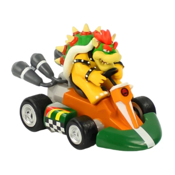 Super Mario Pull Back Car Green Yoshi Donkey Kong Bowser Luigi Toad Princess Peach Action Figure Toys Anime Game Doll Kid Gifts