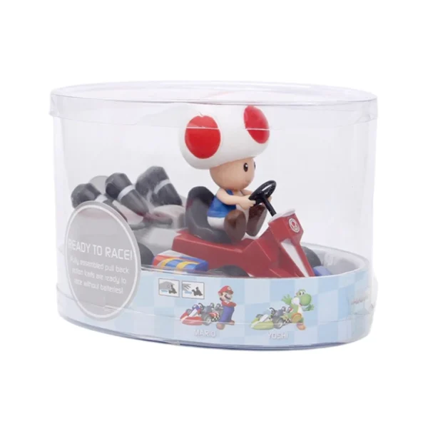 Super Mario Pull Back Car Green Yoshi Donkey Kong Bowser Luigi Toad Princess Peach Action Figure Toys Anime Game Doll Kid Gifts