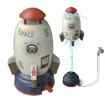 Flying JET Rocket Fountain Sprinkler Splashing Water Toy for Kids 360 Degree Rotating Outdoor Pool Party Children's Summer Toy