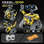 520pcs 3 in 1 City Technical RC Robot Excavator Racing Car Building Blocks Remote Control Bulldozer Truck Bricks Toys For Kids