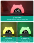 ORIA Kids Alarm Clock Sleep Training Alarm Clock Wake Up Clock with 11 Color Night Light & Child Lock Clocks for Boys Girls Gift