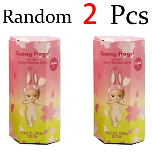 Cberrry blossom series Sonny Angel & Mofusand Blind Box Hippers Mini Figure Shark Cat Action Toy For Fan Children Christmas Gift