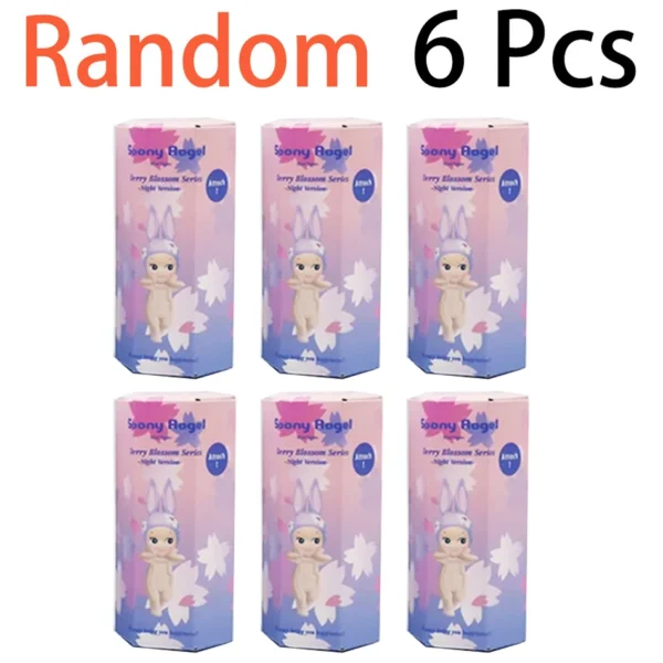 Cberrry blossom series Sonny Angel & Mofusand Blind Box Hippers Mini Figure Shark Cat Action Toy For Fan Children Christmas Gift