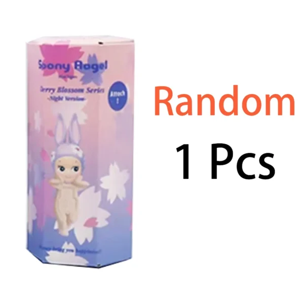 Cberrry blossom series Sonny Angel & Mofusand Blind Box Hippers Mini Figure Shark Cat Action Toy For Fan Children Christmas Gift