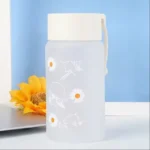 2L Portable Water Bottle with Straw & Time Marker, Large Capacity Plastic Drink Bottle for Outdoor Sports & Fitness