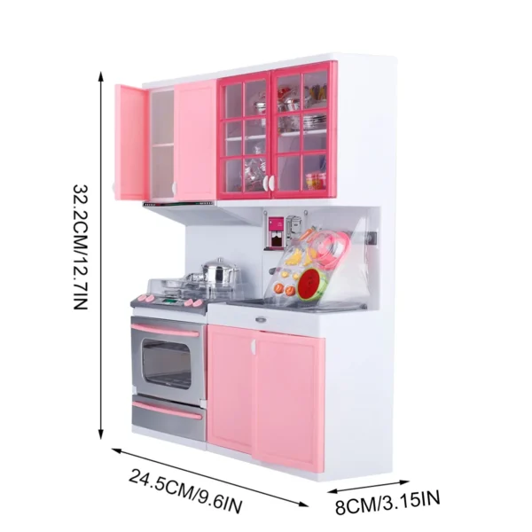 Mini Kitchen Pretend Play Toy Set, Fun Kitchenware Role Play for Kids - Perfect Gift for Girls & Children's House Playing