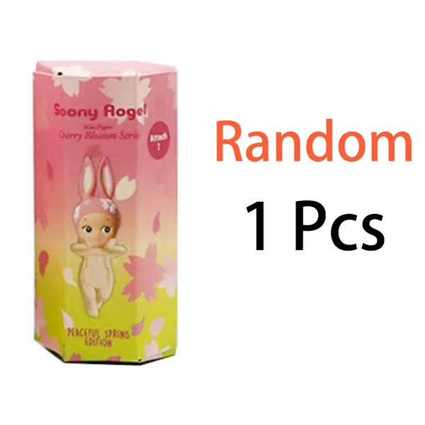 Cberrry blossom series Sonny Angel & Mofusand Blind Box Hippers Mini Figure Shark Cat Action Toy For Fan Children Christmas Gift