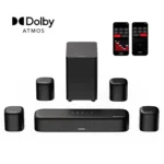 ULTIMEA 7.1 Sound Bar with Dolby Atmos, Surround Sound System for Home Cinema with App Control, 350W Home Bluetooth Speakers